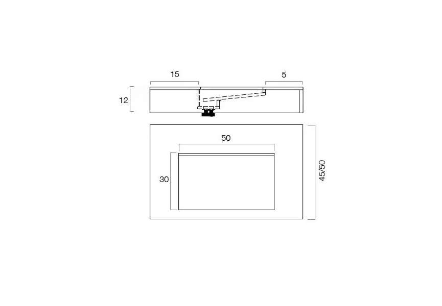 Vasque suspendu Hydra Hidronatur croquis 6