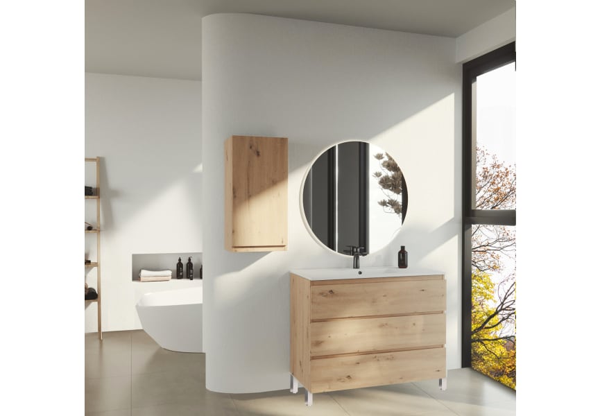 Meuble de salle de bains en bois Vilma Bruntec principal 0