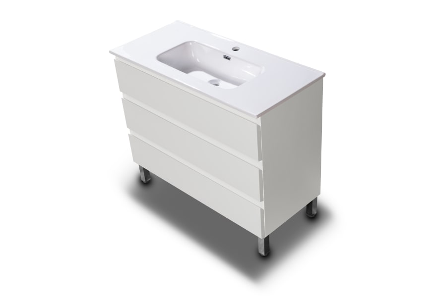 Meuble de salle de bains en bois Vilma Bruntec détail 11