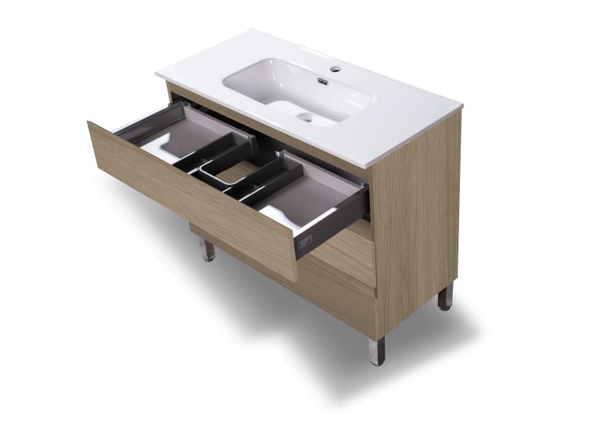 Meuble de salle de bains en bois Vilma Bruntec détail 12