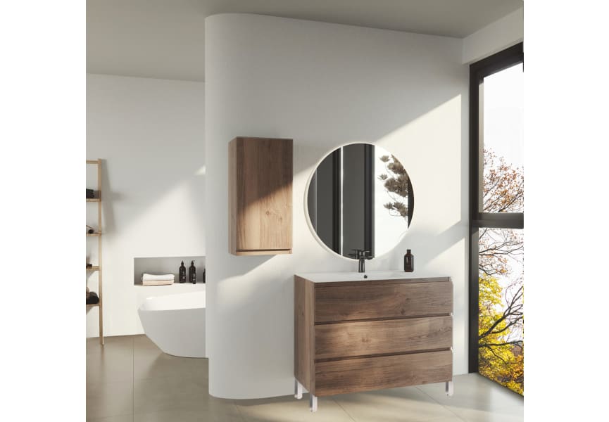 Meuble de salle de bains en bois Vilma Bruntec principal 1