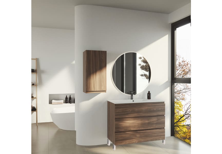 Meuble de salle de bains en bois Vilma Bruntec principal 3