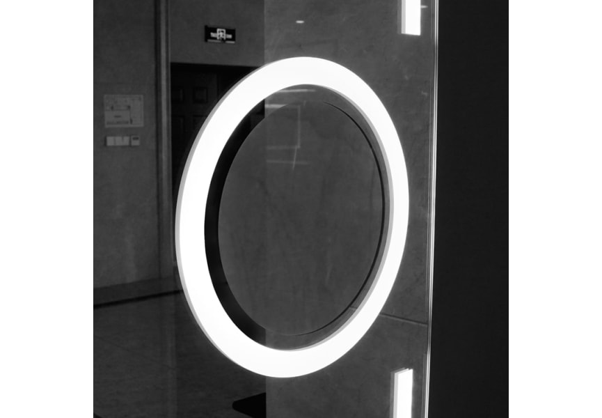 Miroir de salle de bain avec éclairage LED Malta Ledimex détail 2