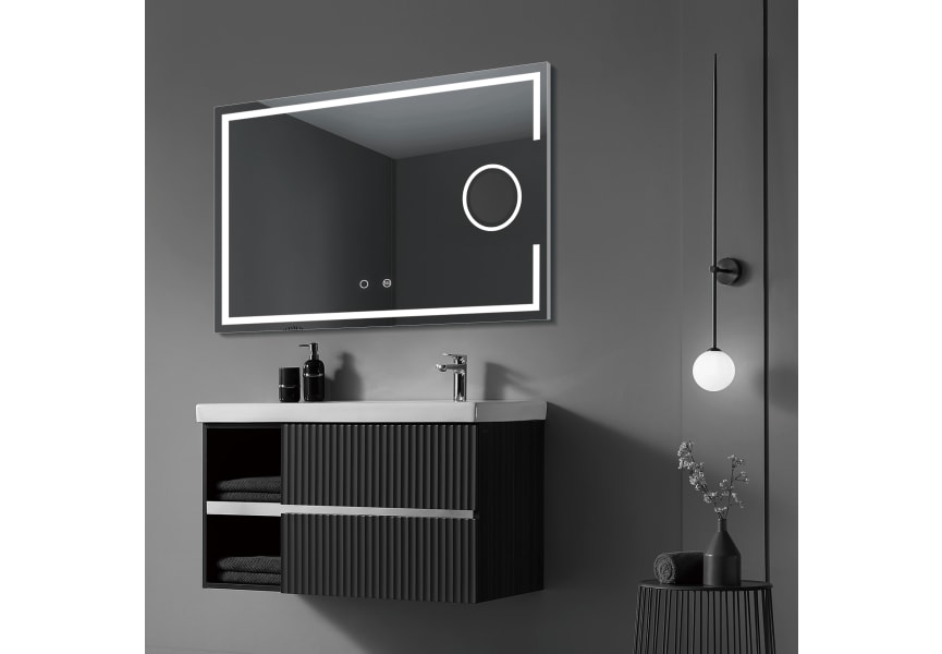 Miroir de salle de bain avec éclairage LED Malta Ledimex environnement 3