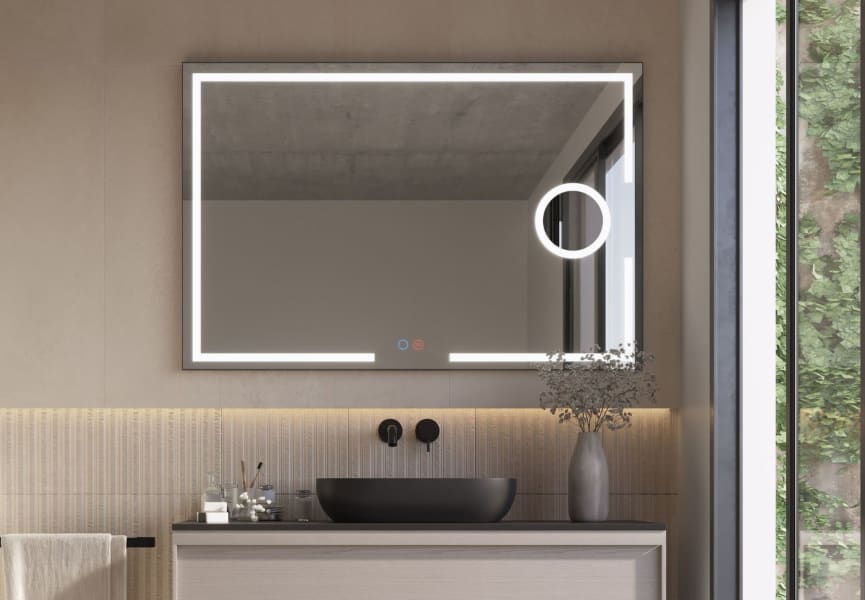 Miroir de salle de bain avec éclairage LED Malta Ledimex principal 1