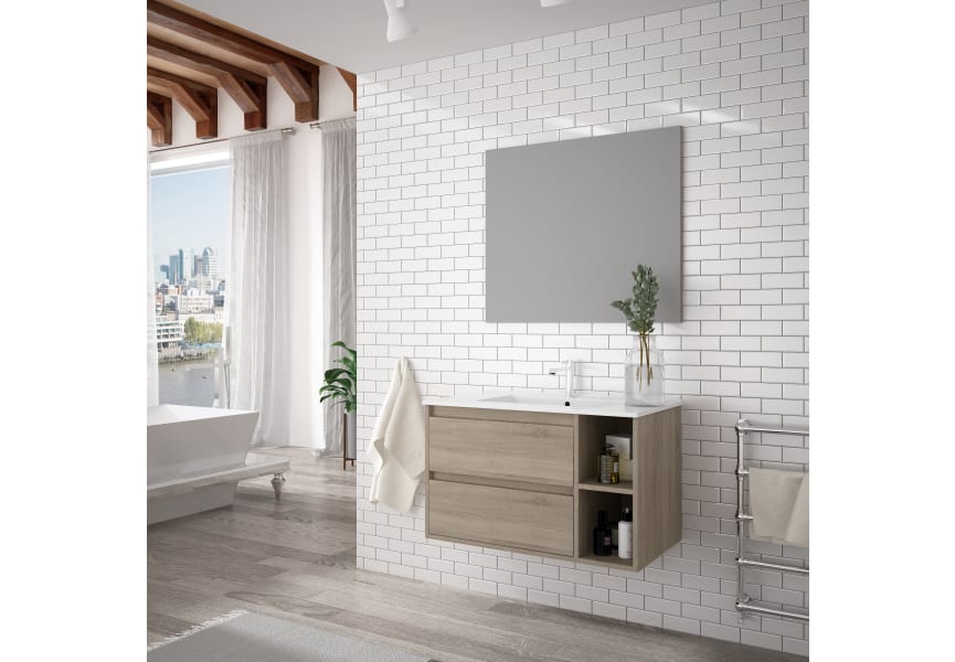Ensemble de meubles de salle de bains Domer Bruntec environnement 10
