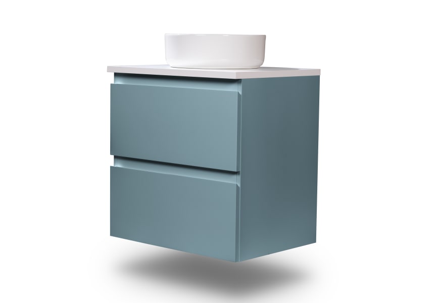 Petit meuble de salle de bain Nivo Bruntec 2 tiroirs suspendu principal 3