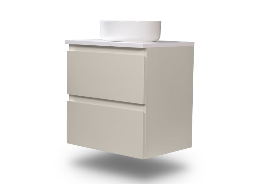 Petit meuble de salle de bain Nivo Bruntec 2 tiroirs suspendu principal 4