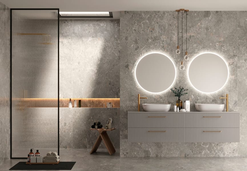Miroir de salle de bain avec éclairage LED Bélgica Ledimex environnement 8