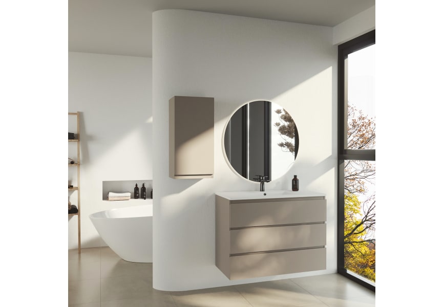Meubles de salle de bains laqué Vilma Bruntec principal 2