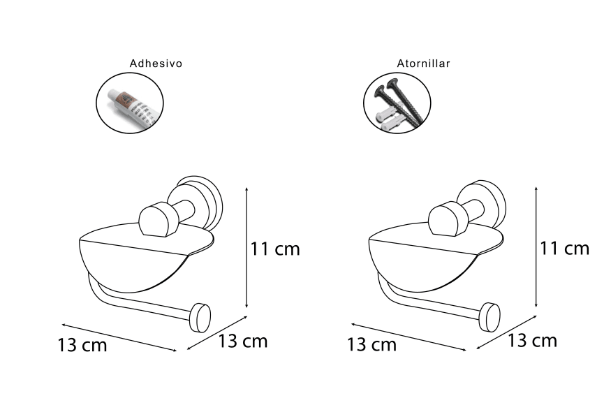 Porte-serviettes Kappa Mediterránea de Baño croquis 1