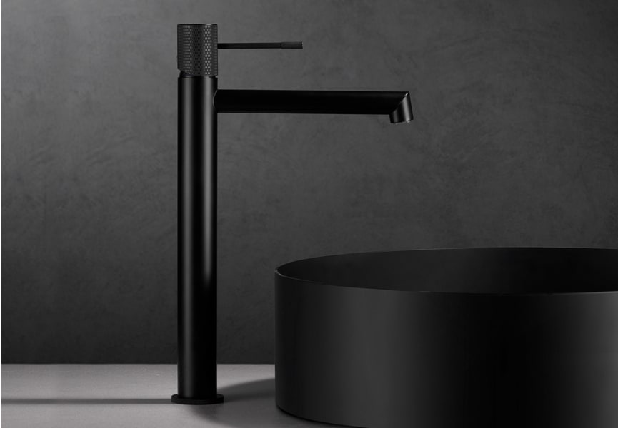 Robinet de lavabo à bec haut Line Imex + bonde click-clack Pack environnement 8