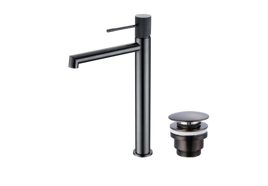 Robinet de lavabo à bec haut Line Imex + bonde click-clack Pack principal 6