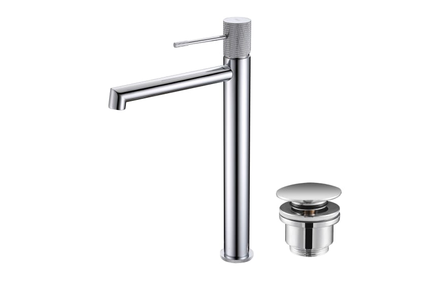 Robinet de lavabo à bec haut Line Imex + bonde click-clack Pack principal 0