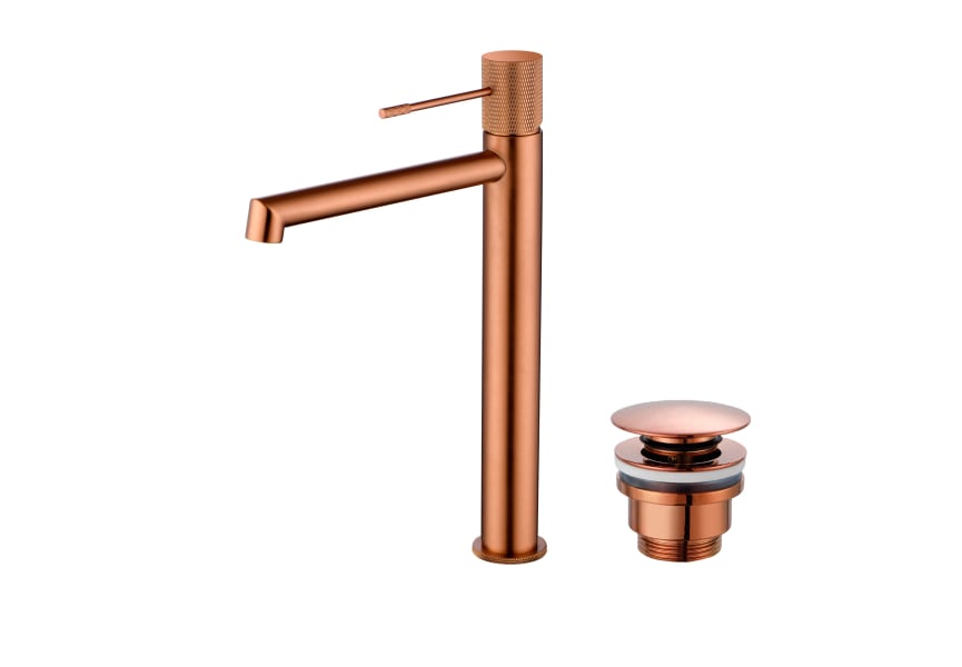 Robinet de lavabo à bec haut Line Imex + bonde click-clack Pack principal 4