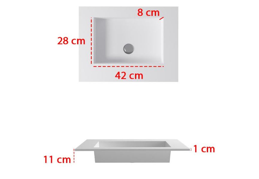 Lavabo suspendu Berlin Bruntec croquis 1