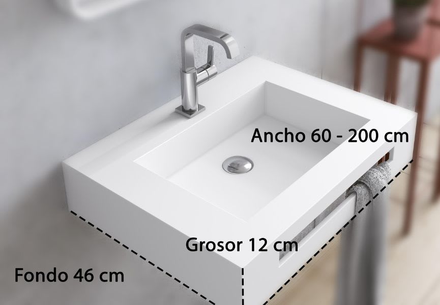 Lavabo suspendu Berlin Bruntec croquis 2