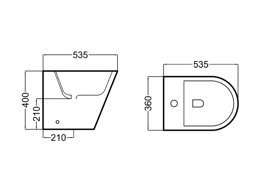 Bidet mate Lisboa Bruntec croquis 4