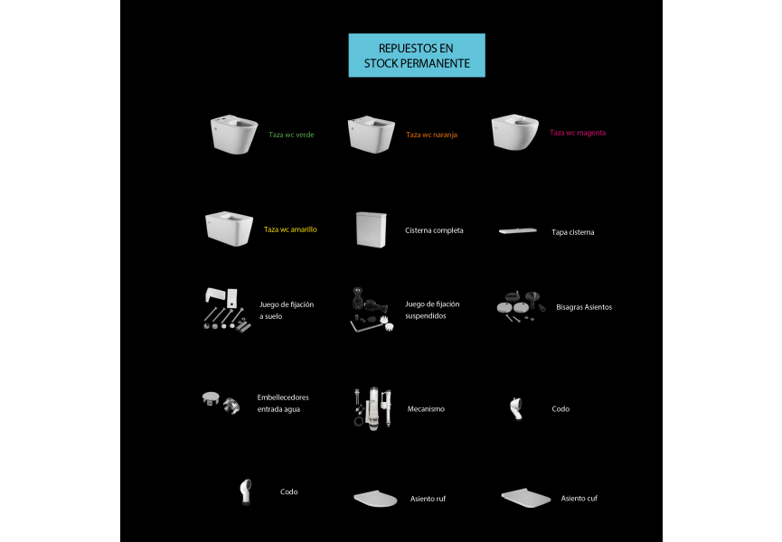 Bruntec Lisboa Matt Toilet option 7