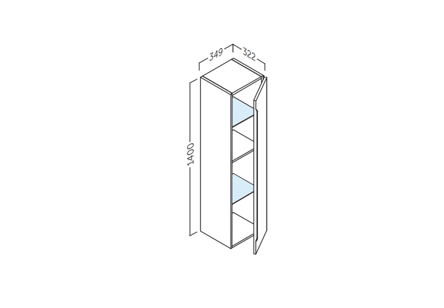 Colonne de bain Cenit Coycama croquis 4