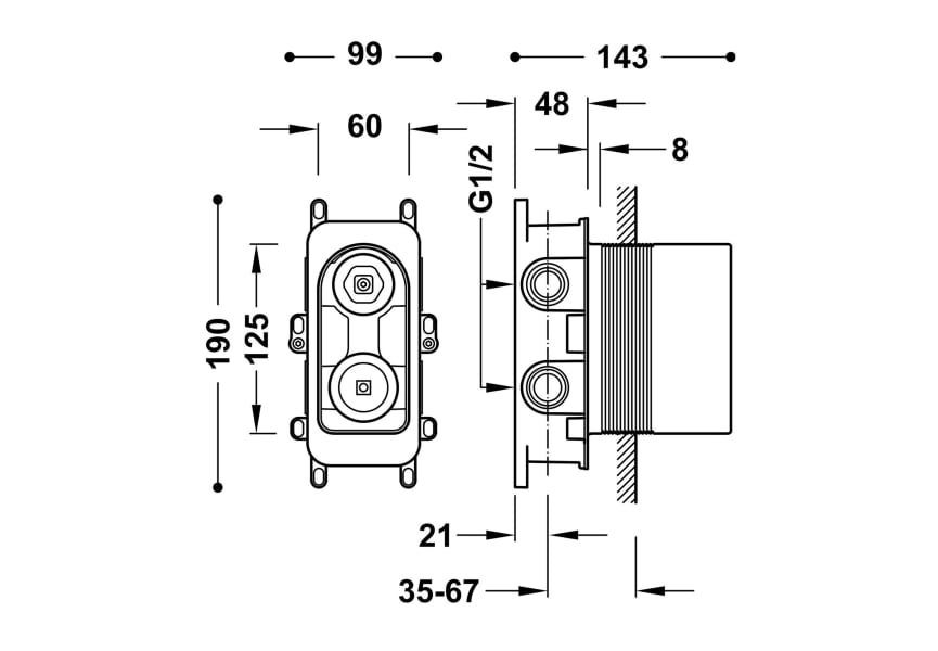 Set de douche Project Tres croquis 13
