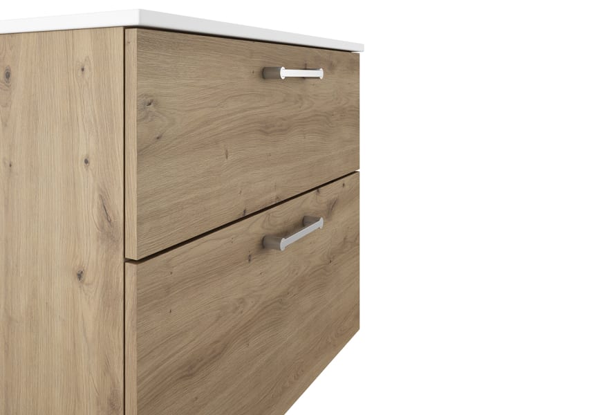 Ensemble de meubles de salle de bains supendu avec lavabo Flat Verso Visobath détail 10