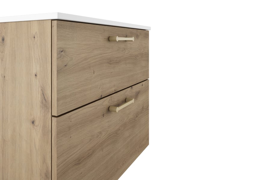 Ensemble de meubles de salle de bains supendu avec lavabo Flat Verso Visobath détail 9