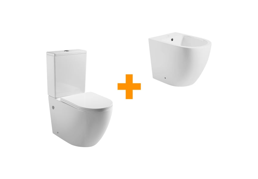 Pack toilette + bidet Roundy Bruntec principal 0