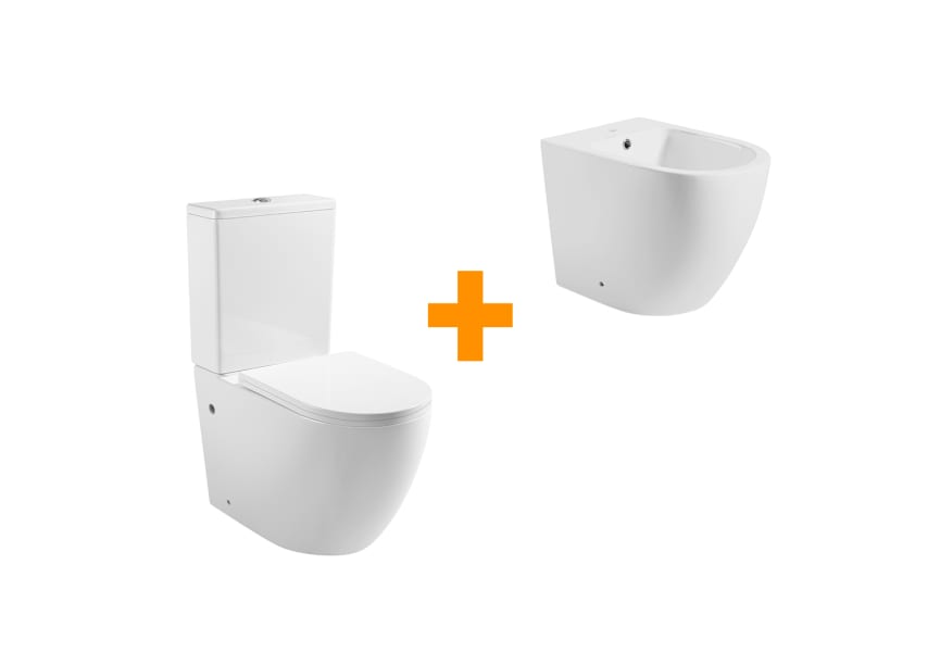 Ensemble toilette + bidet Bruntec Roundy principal 0