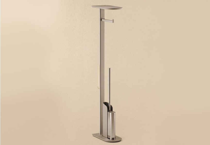 Cosmic Combi Flat porte-balai de toilette avec porte-rouleau principal 0