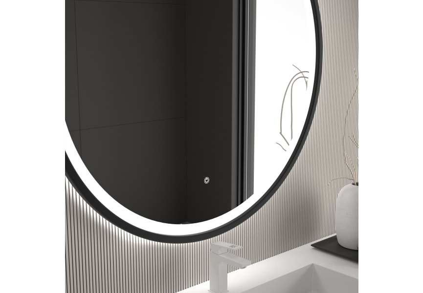 Miroir de salle de bains avec éclairage LED Maldivas Eurobath détail 12