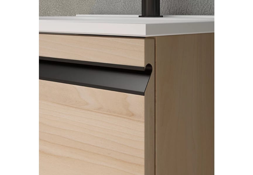 Ensemble meuble de salle de bains à faible profondeur 40 cm Lagos Visobath détail 2