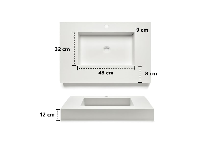 Vasque à poser Amy Bruntec croquis 3