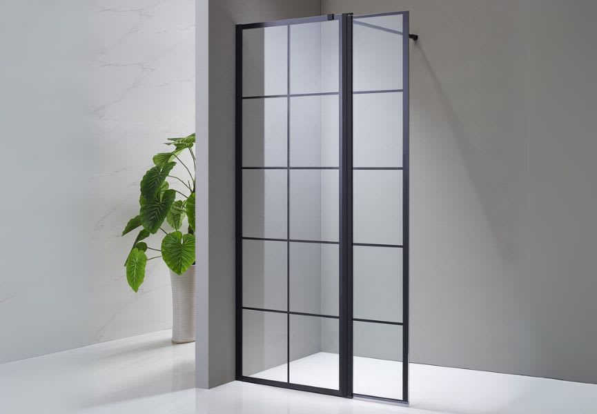 Paroi de douche Noir Chess Screen GME principal 1