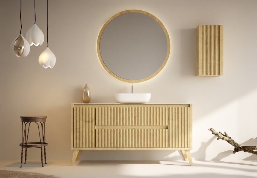 Meuble de salle de bains avec plan de toilette Alpes 13 Bruntec principal 1