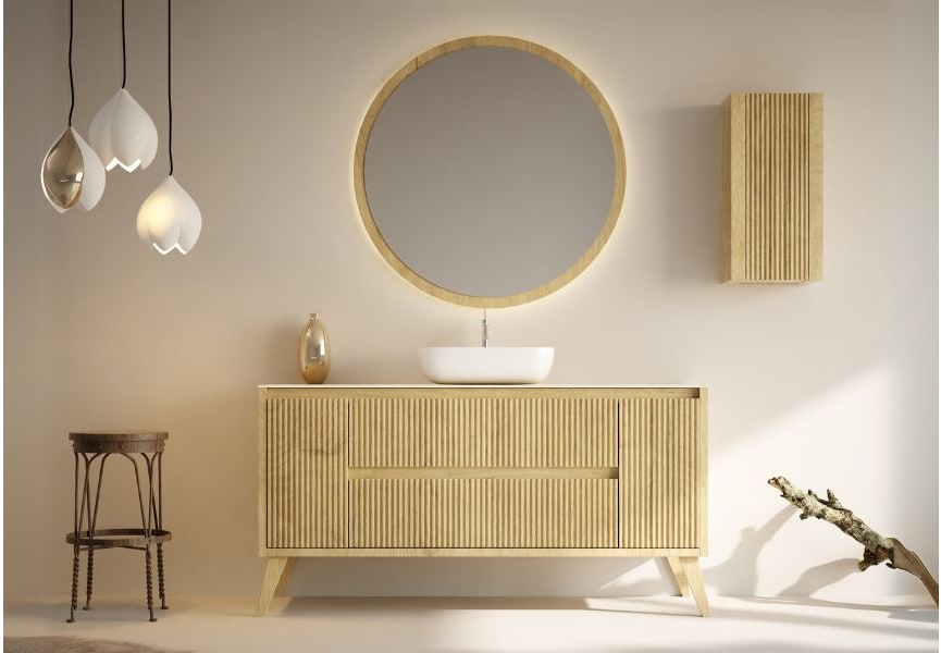 Meuble de salle de bains avec plan de toilette Alpes 13 Bruntec principal 1