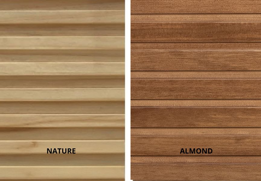 Meuble de salle de bain en bois massif avec plan de toilette Solid surface Alpes 5 Bruntec détail 7