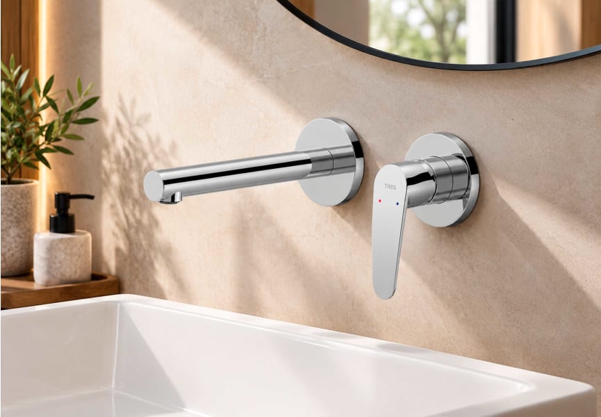 Mitigeur encastré pour lavabo Flat Tres environnement 1
