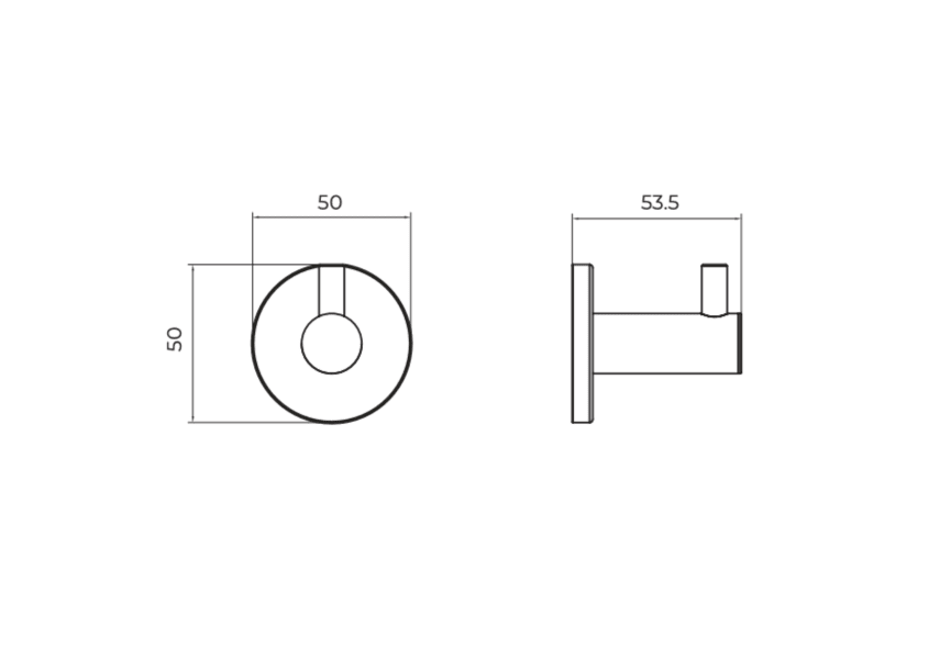 Cintre de salle de bain (2 unités)  Essential Medimex croquis 6