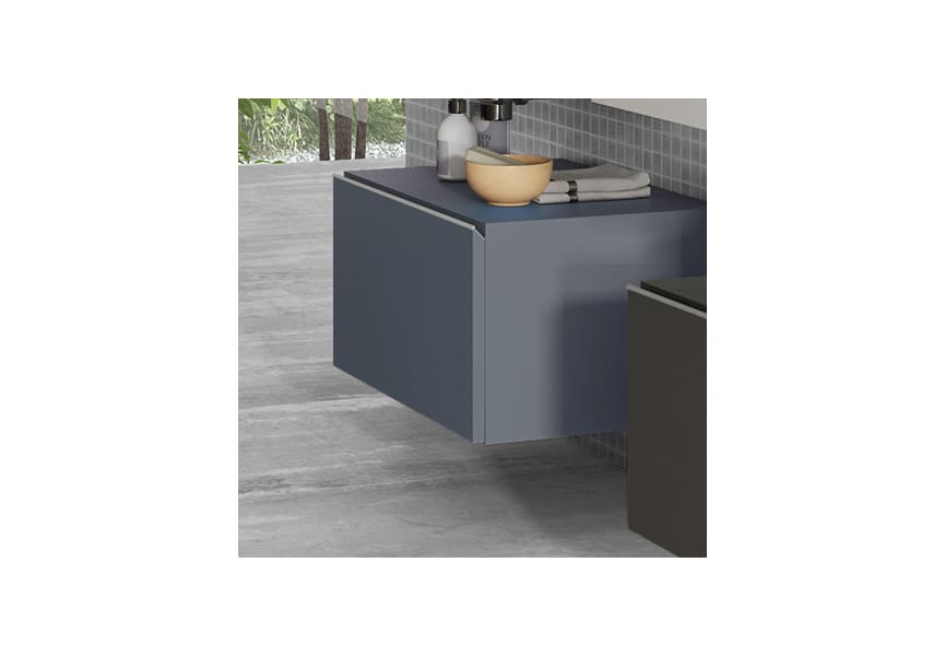 Ensemble de meubles de salle de bains avec lavabo Solid et meuble à tiroirs Nomad Visobath détail 2