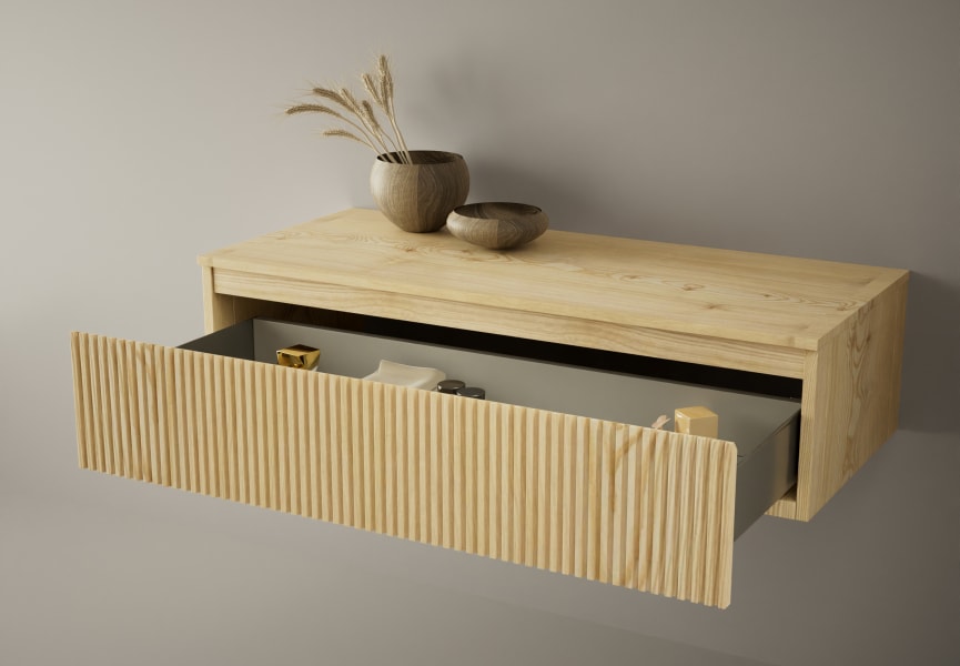Commode en bois Alpes Bruntec détail 3