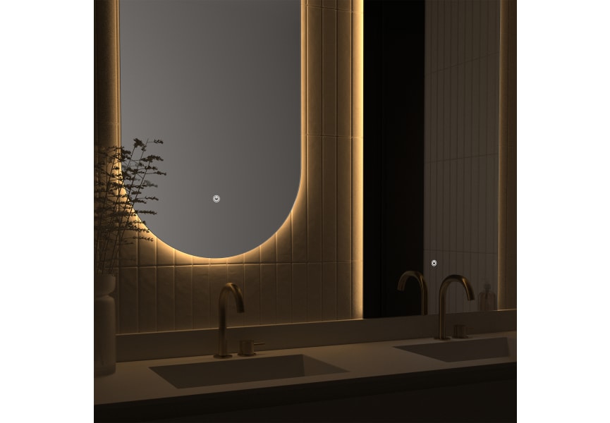 Eurobath Mauricio miroir de salle de bains avec éclairage LED détail 2