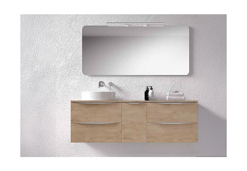 Meuble de salle de bains avec plan de toilette en bois Landes Coycama principal 0