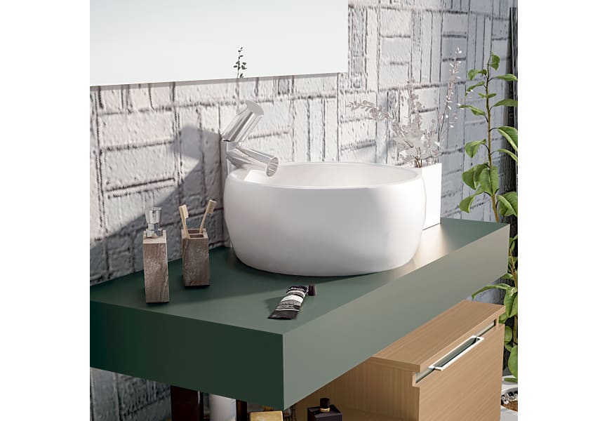 plan de toilette en bois de Campoaras détail 1