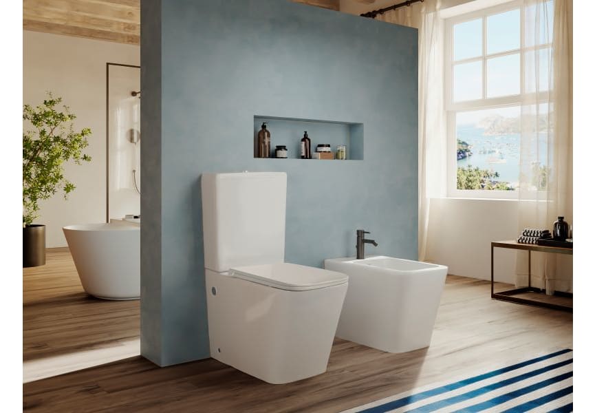 Pack WC + bidet Square Bruntec principal 0