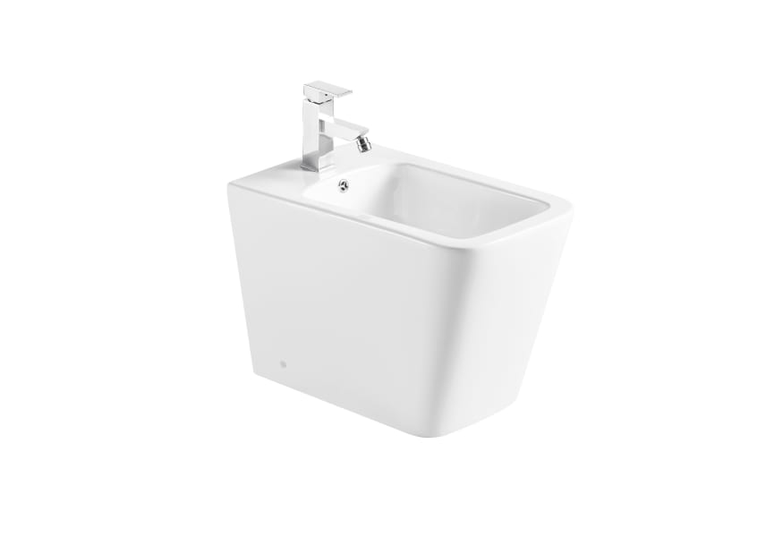 Ensemble toilette + bidet Bruntec Square détail 3