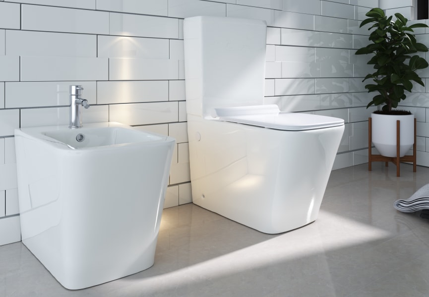 Ensemble toilette + bidet Bruntec Square principal 0