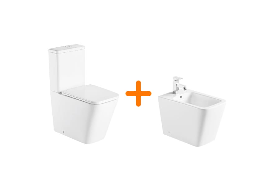 Ensemble toilette + bidet Bruntec Square principal 1