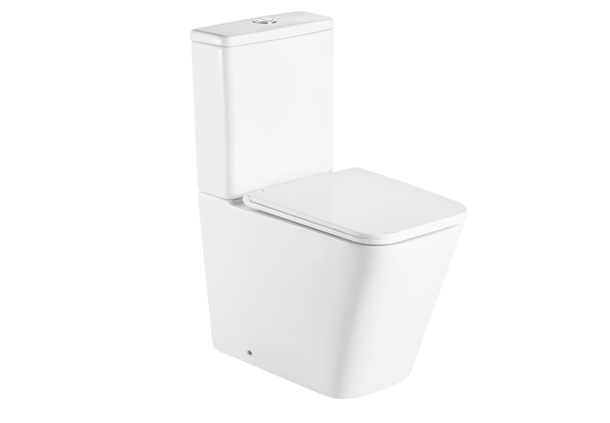 Ensemble toilette + bidet Bruntec Square détail 2