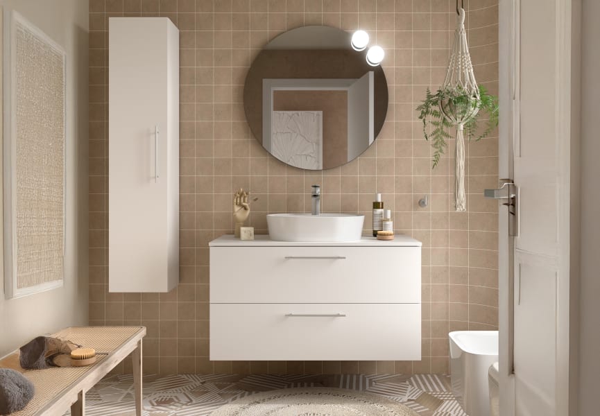 Meuble de salle de bains avec plan de toilette Silane Salgar principal 2